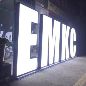 Large Size Ground Free Standing Frontlit Backlit Channel Letters Custom LED Company Signs