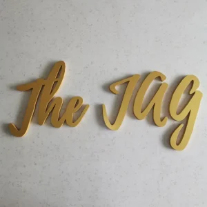 Large Small Size 3D Plastic Letters Custom 3D Gold Paint Pvc Acrylic Alphabet Letters Wall Logo