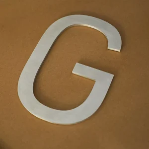 Laser Cut Metal Letter Sign Brass Stainless Steel Flat Cut Sign for Buildings