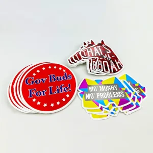 Laser Die Cut Sticker Self Adhesive Waterproof Packaging Labels Printing UV Resistant Durable Vinyl Decorative Stickers