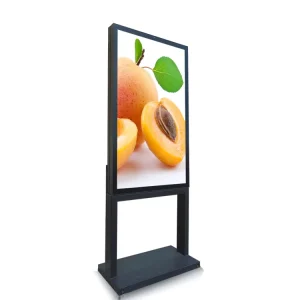 Latest Aluminum Plate Cooling Waterproof Dustproof Outdoor Floor LCD Advertising Screen HD Vertical Digital Signage SDK Elevator
