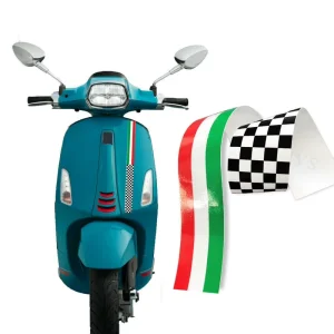 Lavitin Motorcycle Cover Trim Strip Motorcycle Sticker Decal for Vespa GTS 300 Sprint 150 Primavera 150 LX50 Sei Giorni Badge