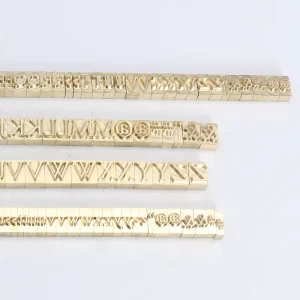 Leather Hot Pressing Mold PVC Letter Hand Soap Alphabet Mold Logo Wood Letter Date PU Embossed Letter