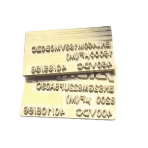 Leather Hot Pressing Mold PVC Letter Hand Soap Alphabet Mold Logo Wood Letter Date PU Embossed Letter