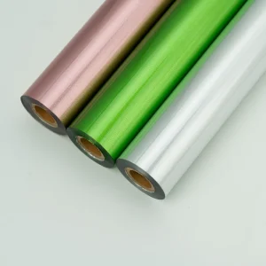 Leather Texture Silver Foil 3D Holographic Foil Hot Stamping Foil Rolls Hot Foil Hologram Film for Paper Packaging