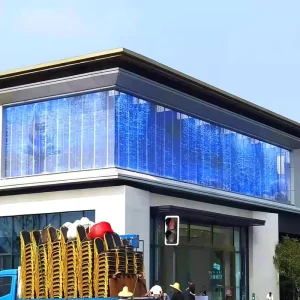 Lecede Led Film Screen Led Transparent Led Film for Glass Installed Play Advertising Soft Transparent Glass Film LED Screen