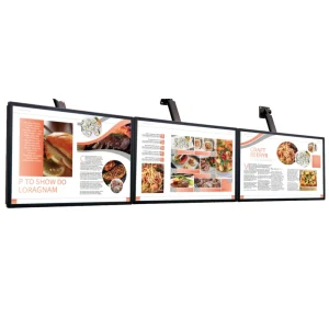 Led 12V Ultra Slim Square Magnetic Wall Mount Signage Light Box Sign Light 10000 Lumens Dustproof