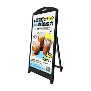 Led Screen Restaurant Bar Desktop Digital Advertising Charging Power Station Table Stand Display Advertising Screen
