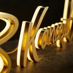 Letreros Led Para Negocios Acrylic Advertising Backlit Board Aluminium Channel Letters House Arch Sign Blank Customize Led Sign