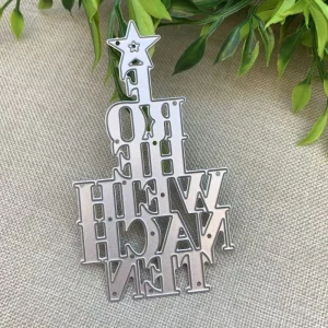 Letter Christmas Tree DIY Metal Carbon Steel Hardware Etching Cutting Dies Cross Border New Stock Hollow Out Design Crafts