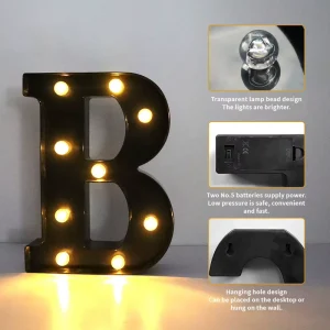 Letter Lights Alphabet Led Sign Happy Birthday Letras Con Luces Luz Bodas Mariage Valentine Wedding Decor Light up Letters Light