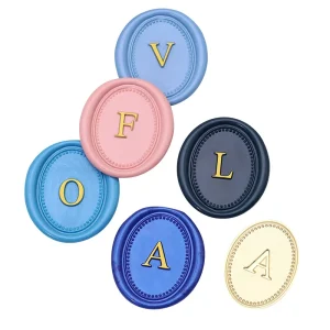 Letter Series 26 English Letters Brass Carving Wax Seal Stamp Head