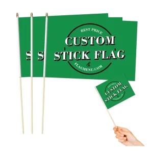 Lgbt Supporter Hand Waving Flag Wood Pole Custom Print Hand Held Flags With Logo