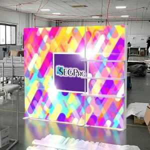 Light Box High Brightness Tension Fabric Light Box Tool Free Assembly Indoor Advertising Seg Light Box with Shelves