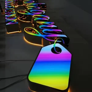 Light Up Letters Outdoor Sign Epoxy Resin LED Channel Letters Sign Board Designs for Shops Outdoor LED Display Sign