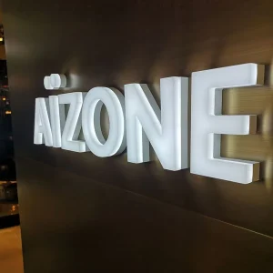 Light Words Fabricated Front Lit Channel Letter Sign Business LED Mini Luminous Acrylic Letters Advertising LED Light for Sign