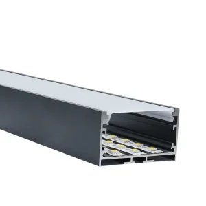 Lighting Box Aluminum Channel 50x20mm Rectangle Suspended Wide LED Aluminium Profile for Multi row Strips