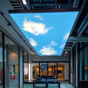 Lighting Box Fabric Plafond Tendu PVC Decorative Film MSD Custom UV Printed Stretch Ceiling Film