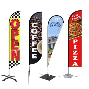 Lightweight Custom Beach Flag With Sturdy Pole and Ground Spike