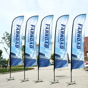 Lightweight Durable Feather Flag Poles Pennant Flying Customizable Portable Sports Game Bulk Purchase