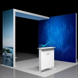 Lightweight Portable Backlit Fabric Light Box Outdoor Stretch Fabric SEG Light Box for Trade Show Advertising