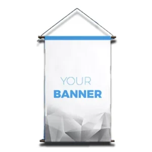 Lightweight Portable Eco Friendly Foldable Full Colour Digital Printing Custom Size Fabric Aluminum Plastic Rods Hanging Banner