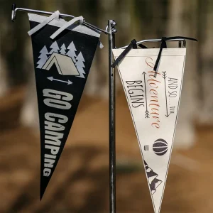 Lightweight Sided From Factory Eco Friendly Stocking Shape Merry Holiday String Pull Polyester Felt Flag Free Design