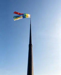 Lightweight Telescopic Carbon Fiber Pole for Wind Direction Flag and Streamer Carbon Fiber Extendable Wind Indicator Pole