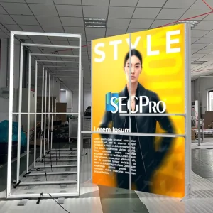 Lintel Fabric Light Box Portable Led Light Box Modular Tool free Assembly Fabric Light Box Trade Show Display Stands