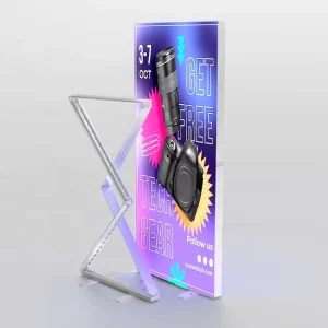 Lintel Folded Light Box Magnetic Assembly Booth Advertising Light Boxes Exhibition Show Booth Display Light Box