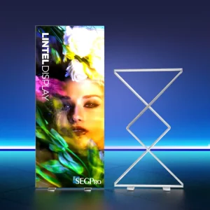 Lintel Trade Show Booth Backlit 10s Tool free Assembly Folding Light Box Folding pop up Light Box Led Light Box Popup Stand
