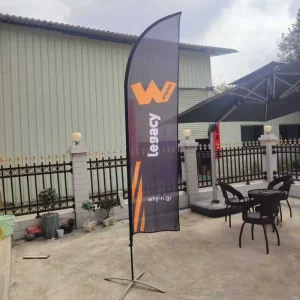 Logo Beach Flags Advertising Large Size Digital Printed Outdoor Car Dealership Flag For Company Market Stall Booth Custom