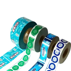Logo Custom Printed 90mm 95mm 110mm Transparent Easy Peel Laminated Bubble Tea Sealing Film Plastic PP Cup Sealing Film Roll Cpp