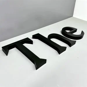 Logo Sign Custom Stainless Steel Wall Logo Sign 3D Signage 3D Letter Logo Metal Channel Letter Business Sign Board