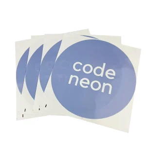 Logo Stickers Custom Printing Factory Customized Design Waterproof Plastic Adhesive Round Label