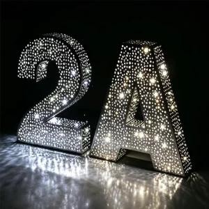 Long Lifespan Perforated LED Illuminated Letter Sign Waterproof Outdoor Advertising Sign