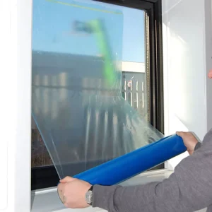 Low Adhesive UV Resistance Anti aging PE Surface Protective Film For Window Glass