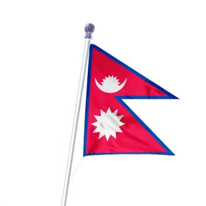 Low MOQ Custom Printed Nepal Flag Pennant Banner 3x5ft Hanging Outdoor Advertising Polyester