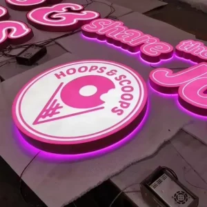 Low MOQ Fast Delivery Led Sign Illuminated 3d Letter Business Light Board Signage Store Outdoor Advertising Acrylic