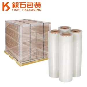 Low Moq Manual Stretch Film 30cm 600m Smooth Waterproof 22mic LLDPE Machine Grade Stretchable Film for Pallet Wrap