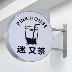Low Temperature Operation Outdoor Advertising LED Solar 3D Acrylic Slim Light Sign Board with IP65 Waterproof Customized Color