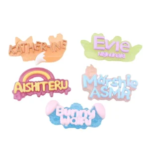 Luminous Fairy Tale Sign Creative Resin Flatback Resin Jewelry Resin Letters for Decoration