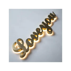 Luminous Letter Acrylic Stainless BackLit Letter Neon Lights Neonsign