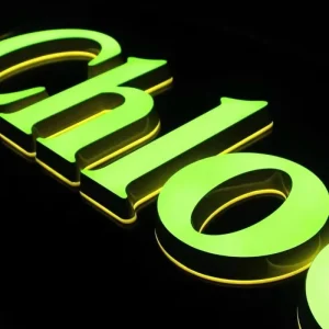 Luminous Letter Sign Stainless Steel Door Head Advertising Custom-Made LED Resin Mini Acrylic Outdoor Billboard