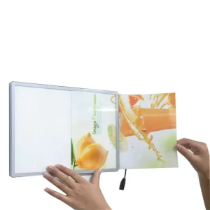 Luminous Ordering Price List Ultra Thin Aluminum Anodized Billboard Wall Mounted Square LED Light Box for Outdoor Advertising