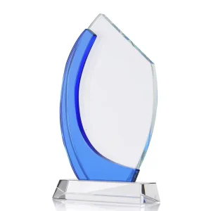 Luxurious Crystal Shield Glass Corporate Award Trophy for Best Souvenirs