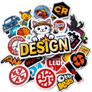 Luxurious Custom Logo Adhesive Sticker High Rainbow Laser Decorative Luggage Tag Glossy PP PVC Vinyl Thank You Tag for Crafts