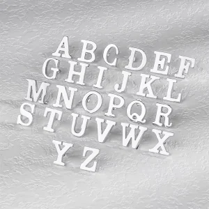 Luxury Gold Letter Metal Pin 26 English Letters Versatile Personalized Badge with Safety Pin Attachment Hard Enamel for Clothing