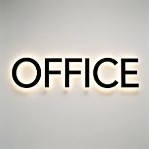 Luxury Mirror Polished Stainless Steel Backlit LED Letters For Boutique Hotel Reception And Executive Office Wall Decor