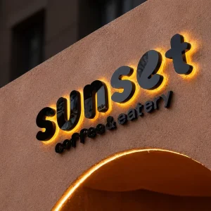 Luxury OEM LED Sign Custom LED Sign Mirror Finish 3D LED Sign Business LED Sign Display Interior Lobby Logo